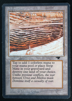 Strip Mine V.4 Magic Card Antiquities MTG - Image 1