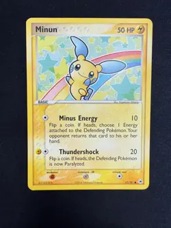 Pokemon Minun 67/100 Ex Hidden Legends ENG Nintendo Vintage Cards - Image 1