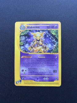 Pokemon Card Expedition Base Set Alakazam 33/165 E Series Pokemon TCG - Image 1