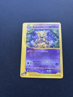 Pokemon Card Expedition Base Set Alakazam 33/165 E Series Pokemon TCG - Image 2