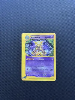 Pokemon Card Expedition Base Set Alakazam 33/165 E Series Pokemon TCG - Image 3