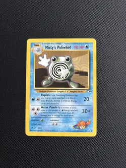 Pokemon Card Gym Heroes Misty's Poliwhirl 53/132 WOTC - Image 1