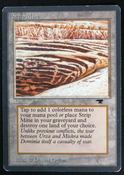 Strip Mine V.3 Magic Card Antiquities MTG - Image 1