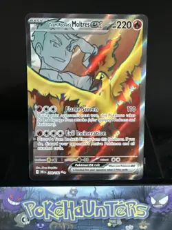 Pokemon Card Team Rocket’s Moltres EX 208/182 Destined Rivals Near Mint - Image 1