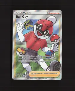 Ball Guy 065/072 Shining Fates Full Art Ultra Rare Holo Pokemon Card NM - Image 1