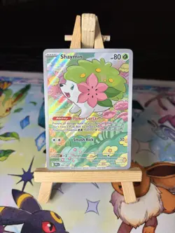 Pokemon TCG Destined Rivals Shaymin Illustration Rare Card 185/182 Pack Fresh! - Image 1