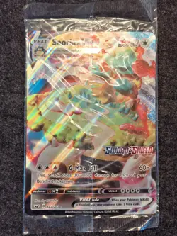 Pokemon Snorlax VMAX JUMBO Card 142/202 Stamped Gamestop Promo Sword & Shield - Image 1