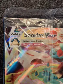 Pokemon Snorlax VMAX JUMBO Card 142/202 Stamped Gamestop Promo Sword & Shield - Image 3