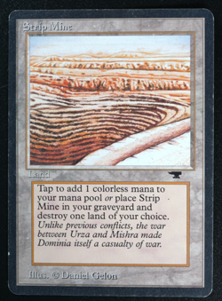 Strip Mine V.1 Magic Card Antiquities MTG - Image 1