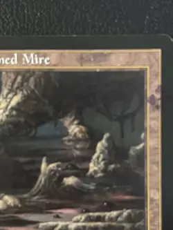Bloodstained Mire MtG Onslaught Rare Land Magic the Gathering *Pro Tour Stamped* - Image 2