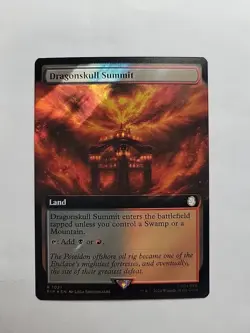 MTG - Dragonskull Summit (Extended Art) (Surge Foil) PIP Rare #1021 - Image 1