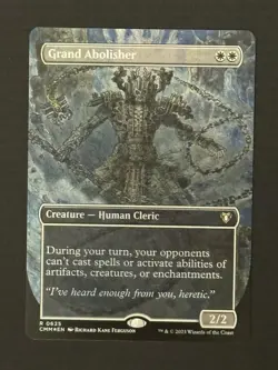 Magic The Gathering Grand Abolisher Borderless Commander Masters Foil - Image 1