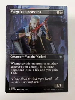 Vengeful Bloodwitch (Borderless) - MTG Foundations Regular - Image 1
