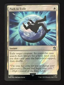 1x MTG Path to Exile (Surge Foil) - Universes Beyond: Doctor Who (WHO) #801 - Image 1