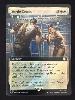 1x MTG Single Combat (Extended Art) (Surge Foil) - Fallout (PIP) #986 - Magic - Image 1