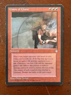 MTG Magic the Gathering Ice Age Game of Chaos M/HP - Image 1