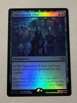 MTG Unstoppable Plan - Aetherdrift FOIL LP - Image 1