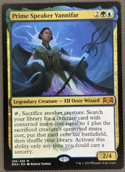 Prime Speaker Vannifar Ravnica Allegiance 2019 Expansion/Mythic #195 - Image 1