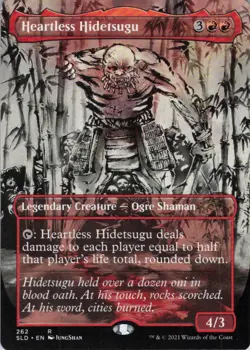MTG Heartless Hidetsugu (262) | NM | Secret Lair Kamigawa Ink {SLD} - Image 1