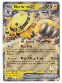 Pokemon Electivire ex Destined Rivals 069/182 Double Rare Holo - NM - Image 1