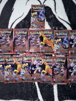 Pokemon Destined Rivals Booster Packs lot of 15 - Image 1