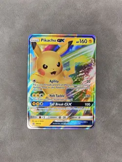 Pokemon TCG Pikachu GX SM232 Holo SM Promo - LP - Image 1