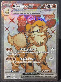 Arcanine ex 224/198 - Pokemon TCG Scarlet & Violet Base Set - Holo NM - Image 1