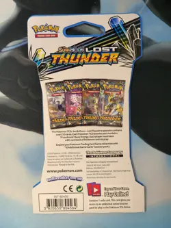 Pokemon - Lost Thunder Sleeved Booster Pack - Sun & Moon - Sealed - Zoroark - Image 2