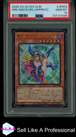 DARK MAGICIAN GIRL THE MAGICIAN'S APPRENTICE YU-GI-OH ALIN-JP004 2025 PSA 10 - Image 1
