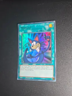 Yugioh Mimicat LED2-EN051 Rare 1st Edition - Mint! Yellow/Gold (default) text - Image 1