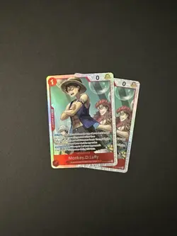 One Piece TCG English OP14-013 Monkey D Luffy SR Foil X2 - Image 1