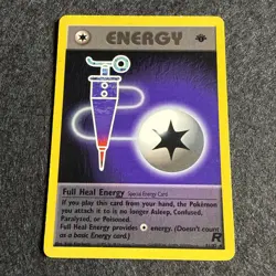 Pokemon Full Heal Energy 81/82 Team Rocket Regular 1st Edition Pokemon LP Card - Image 1