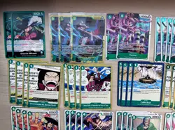One Piece TCG Mihawk OP14 Green Deck - 3× SEC + Few SR - 50+ Cards - English - Image 3