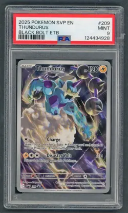 Pokemon Cards - PSA 9 Thundurus 209 - Black Bolt ETB Promo - MINT - PSA9 - Image 1