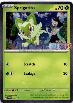 Sprigatito Promo SV: Scarlet & Violet Promo Cards 191 NM - Image 1