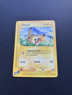 Pokemon Card Expedition Base Set Pikachu 124/165 E Series Pokemon TCG - Image 2