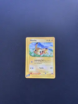 Pokemon Card Expedition Base Set Pikachu 124/165 E Series Pokemon TCG - Image 3