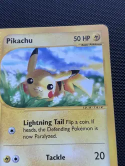 Pokemon Card Expedition Base Set Pikachu 124/165 E Series Pokemon TCG - Image 4