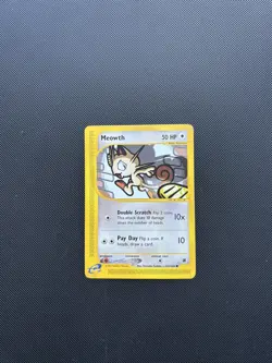 Pokemon Card Expedition Base Set Meowth 121/165 E Series Pokemon TCG - Image 2