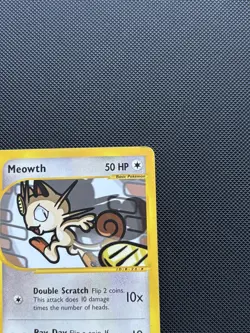 Pokemon Card Expedition Base Set Meowth 121/165 E Series Pokemon TCG - Image 4