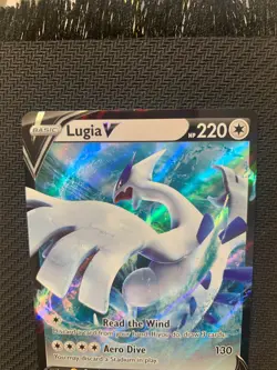 Lugia V Black Star Promo Pokemon Card SWSH301 - Moderately played condition - Image 2