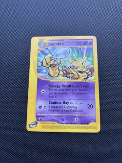 Pokemon Card Expedition Base Set Kadabra 84/165 E Series Pokemon TCG - Image 2