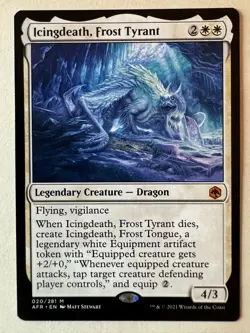 Icingdeath, Frost Tyrant 020 Adventures in the Forgotten Realms MTG NM NP - Image 1