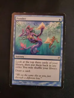 MTG Ponder Lorwyn Regular MP Magic The Gathering MTG Tcg - Image 1