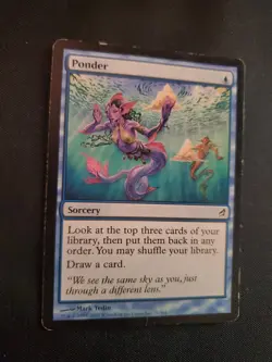 MTG Ponder Lorwyn Regular MP Magic The Gathering MTG Tcg - Image 2
