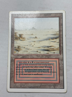 Badlands MTG Revised Edition MP (Dual Land) - Image 1