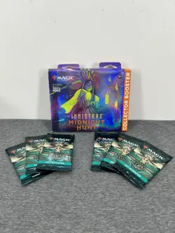 Magic The Gathering Innistrad: Midnight Hunt Collector Booster Pack +more SEALED - Image 1