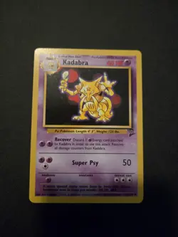Pokemon TCG Kadabra Base Set 2 46/130 Regular Unlimited light play - Image 1