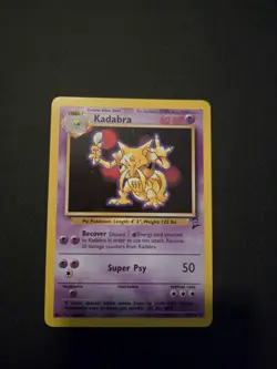 Pokemon TCG Kadabra Base Set 2 46/130 Regular Unlimited light play - Image 3