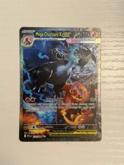Pokemon Mega Charizard X EX Holo Card PLF 125/094 Mega Evolution - Image 1
